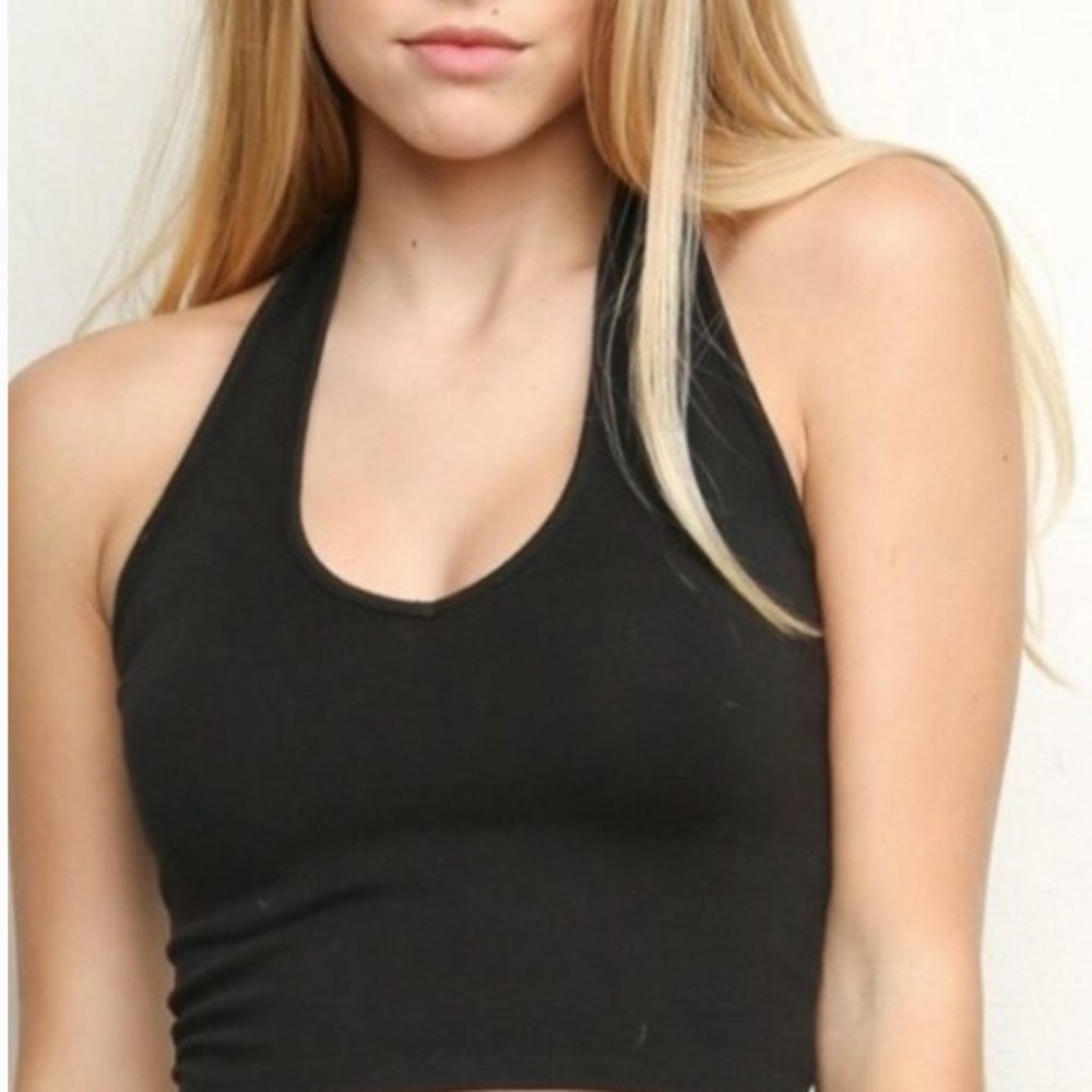 Brandy Melville Lena Halter in Black